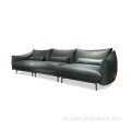 Design Wohnzimmermöbel modernes Sofa halbes Leder